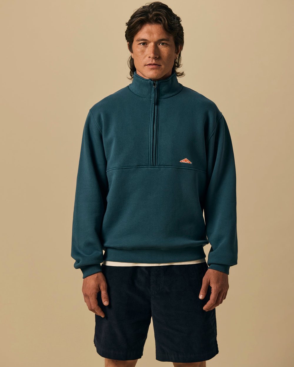 SLOAT Organic Cotton Fleece Quarter Zip · view 1 of 4