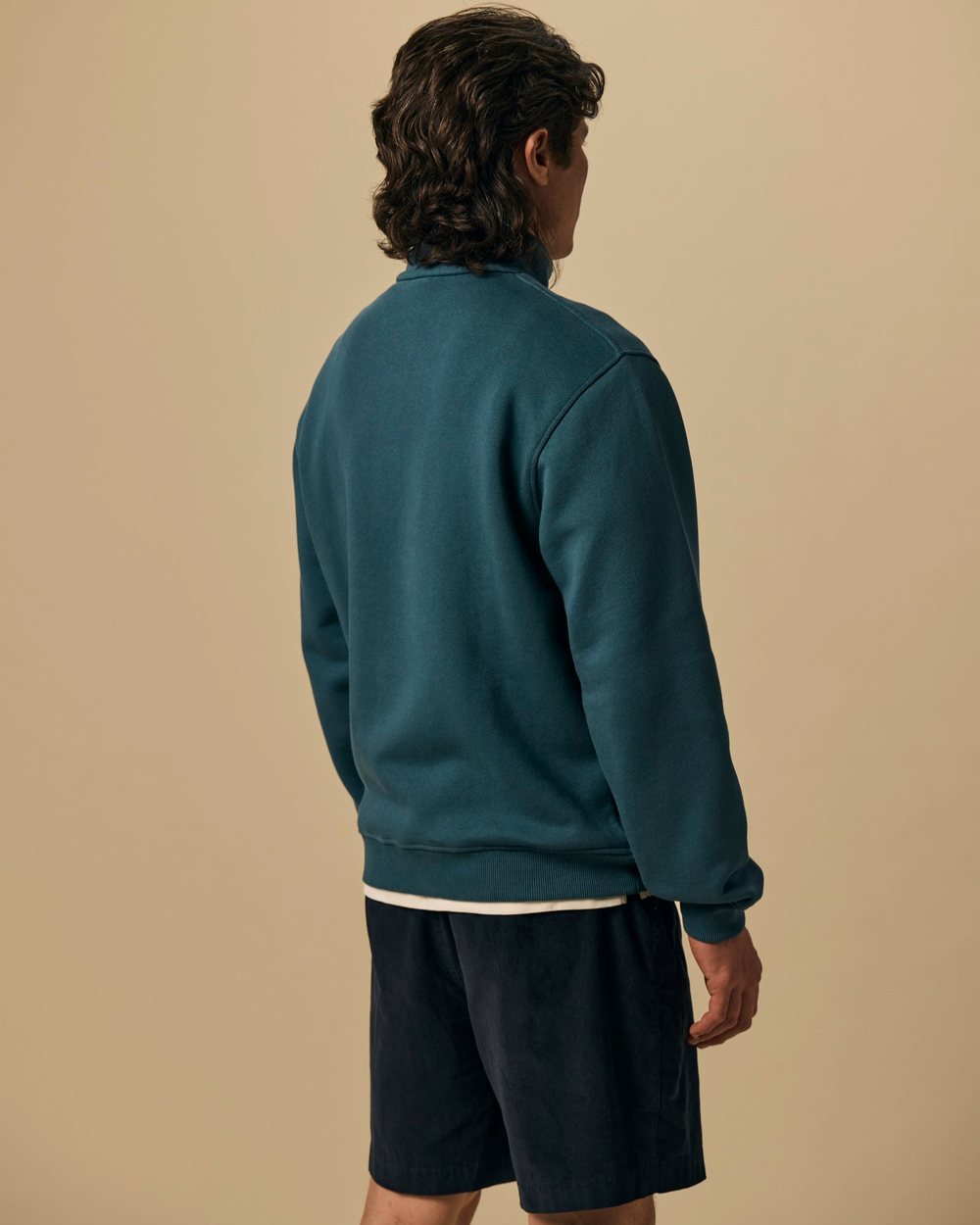 SLOAT Organic Cotton Fleece Quarter Zip · view 3 of 4