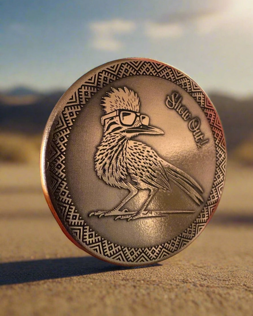 Show Out Engraving Desert Roadrunner 30mm Copper Ball Marker · view 2 of 2