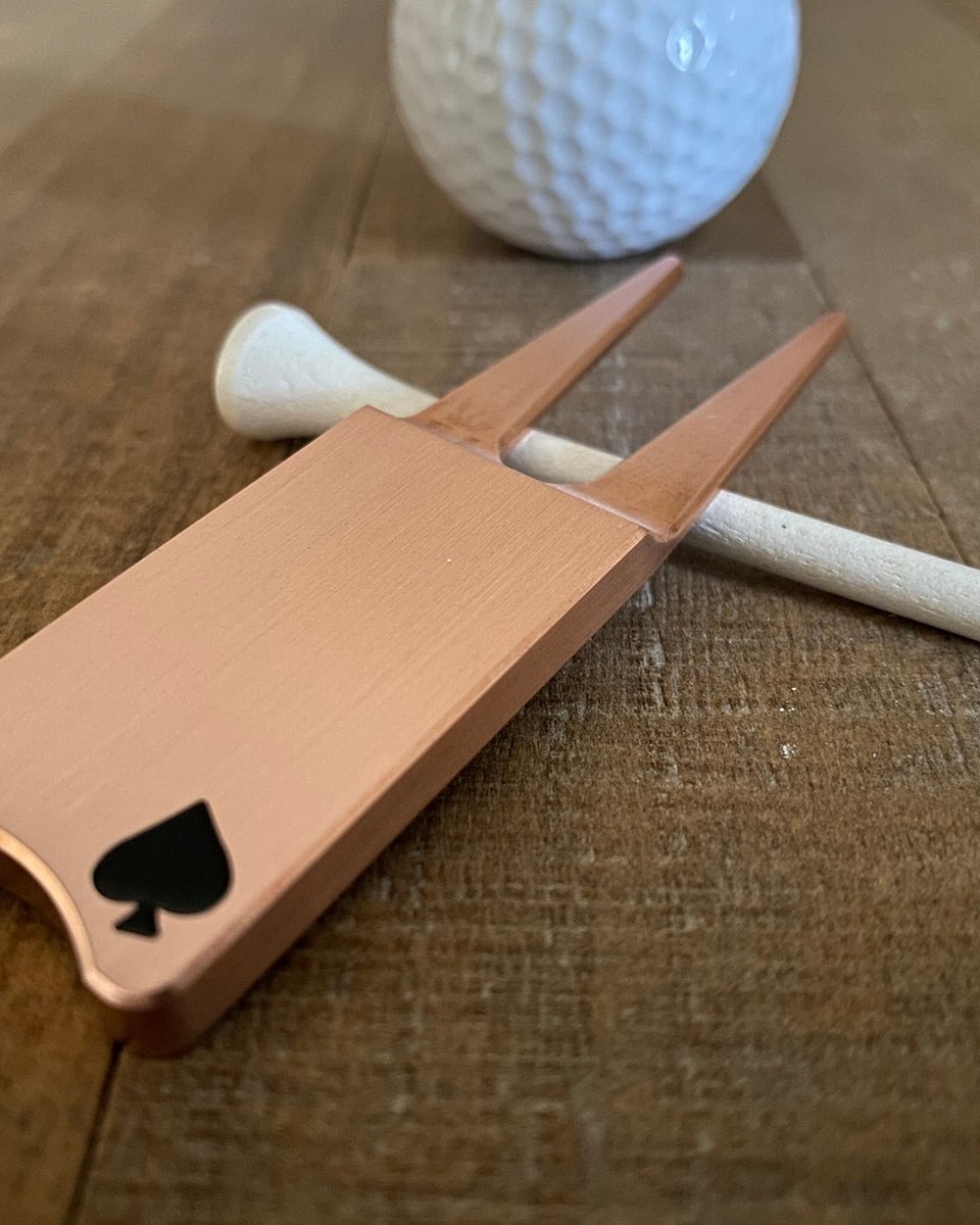 Provision Machining & Design Copper Golf Divot Tool with Spade · view 3 of 3