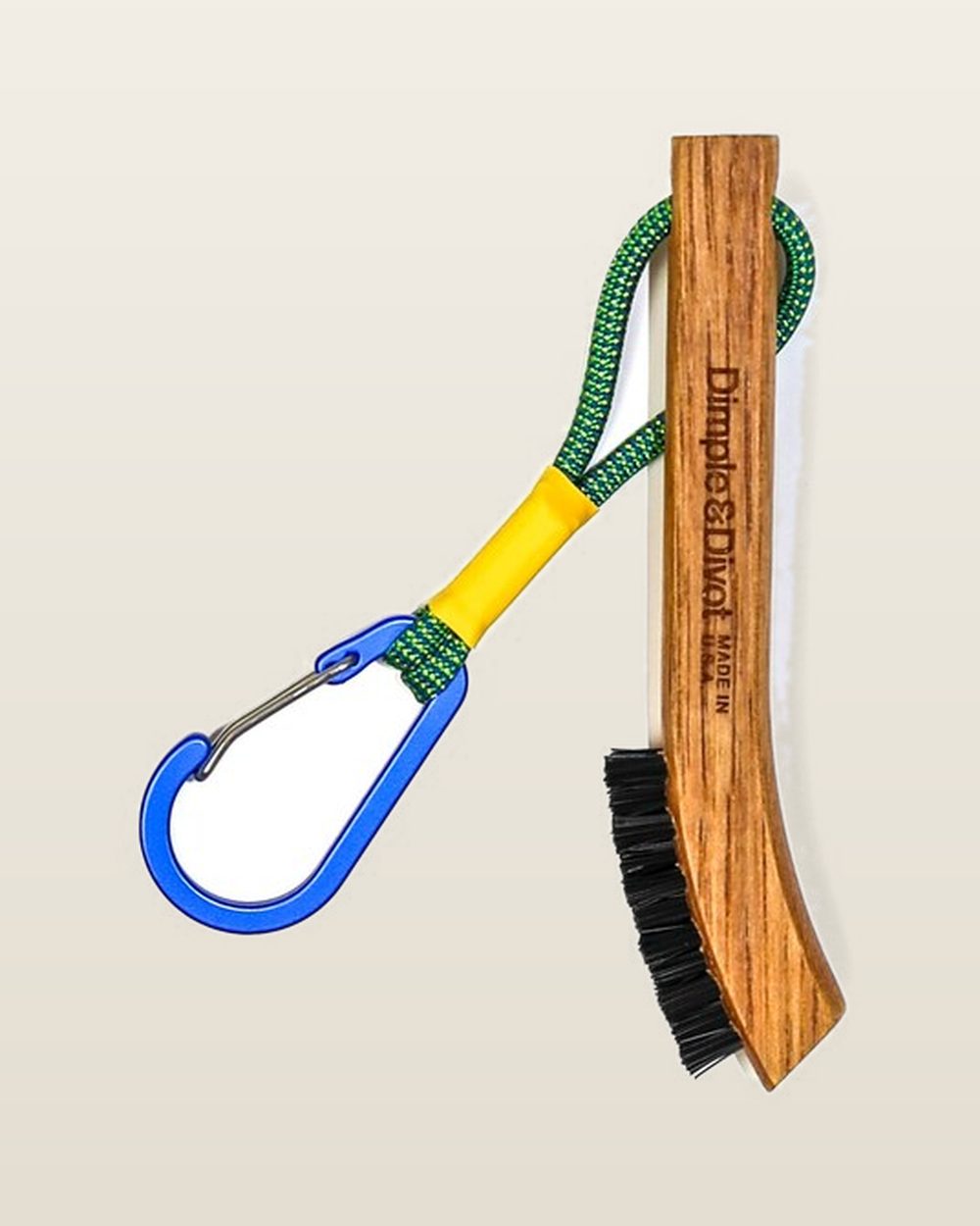 Dimple & Divot Hickory Golf Brush Lite, Keeper · view 2 of 3