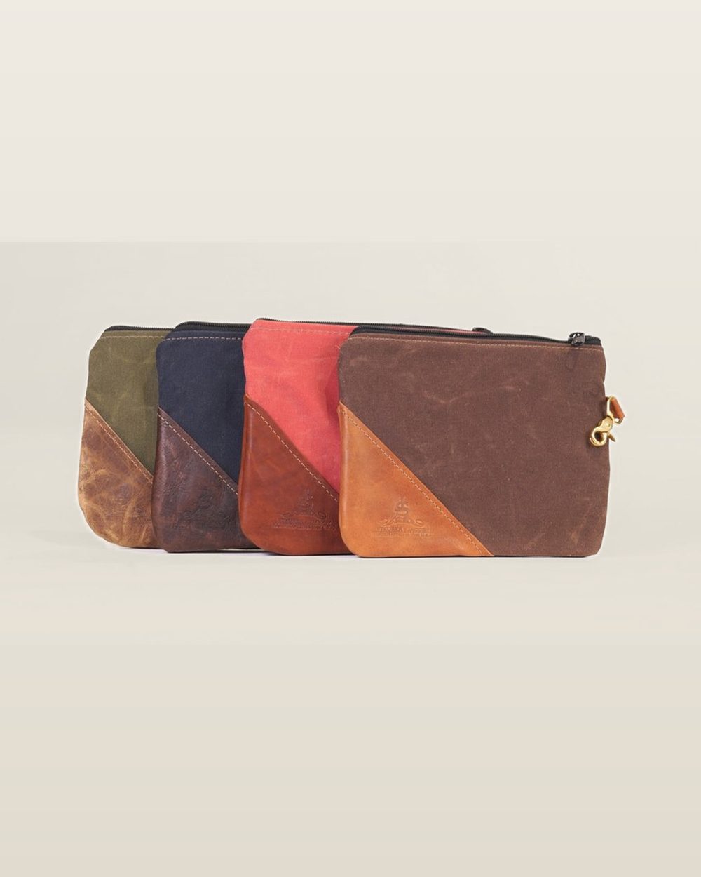 Steurer & Jacoby 9″ x 8″ Valuables Pouch, Waxed Canvas · view 2 of 3