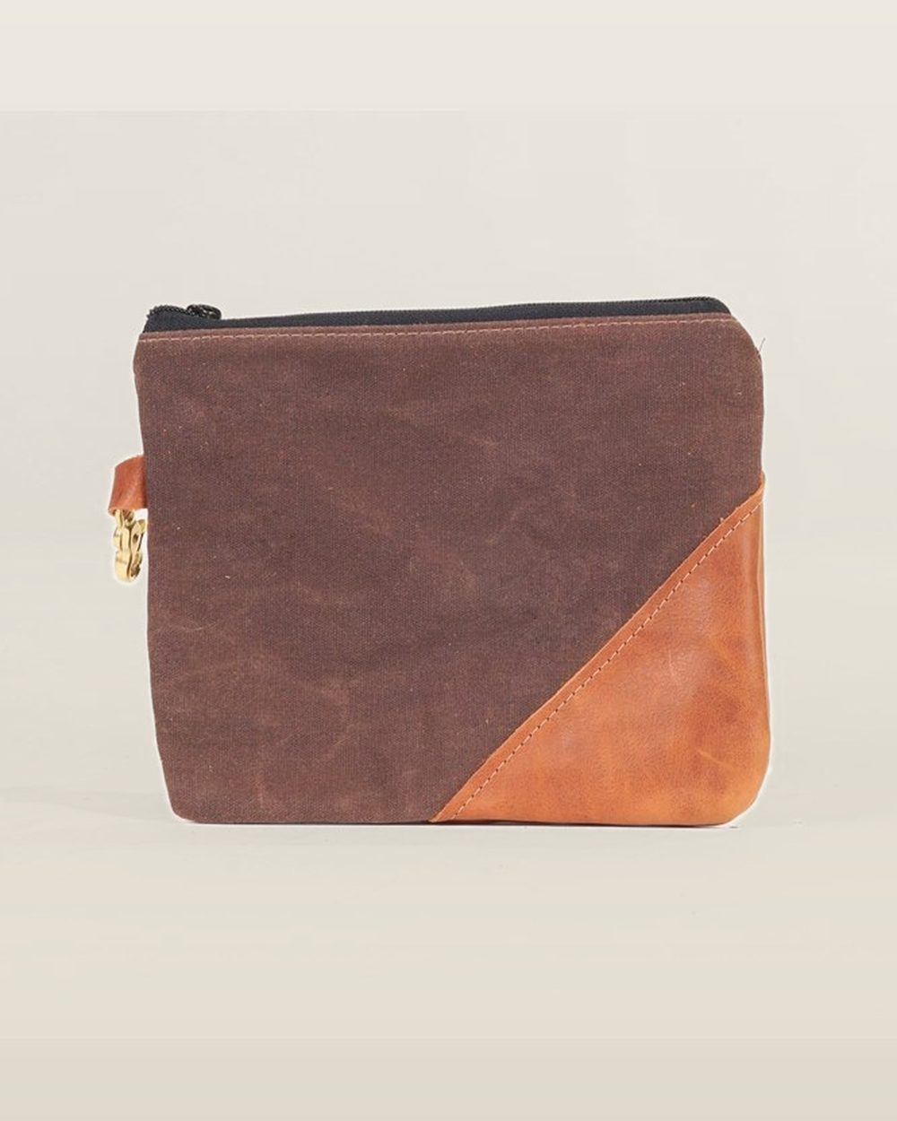 Steurer & Jacoby 9″ x 8″ Valuables Pouch, Waxed Canvas · view 3 of 3