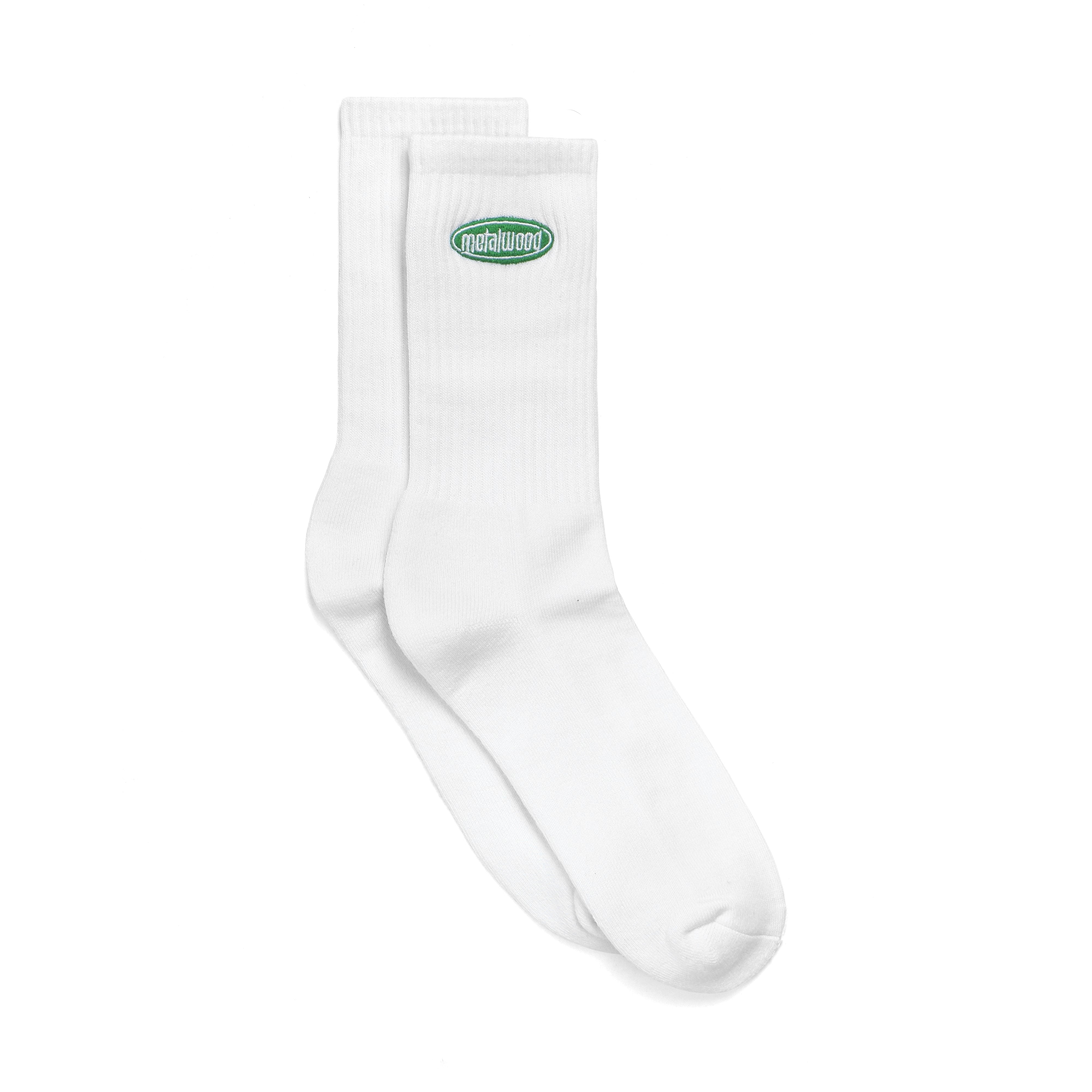 Metalwood Studio Oval Logo Crew Sock