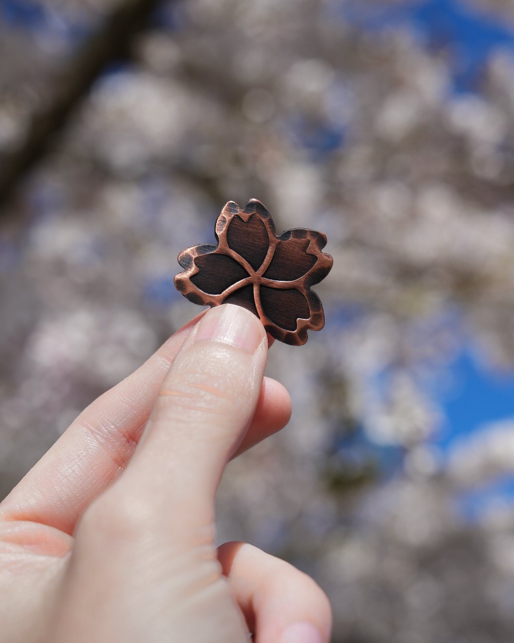 Hand Forged Sakura Ball Marker · view 2 of 3