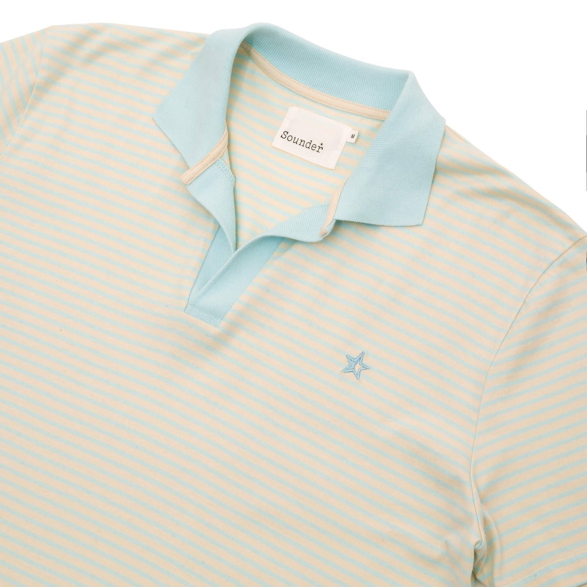 Sounder Capri Collar Polo, Mint / Natural · view 1 of 4