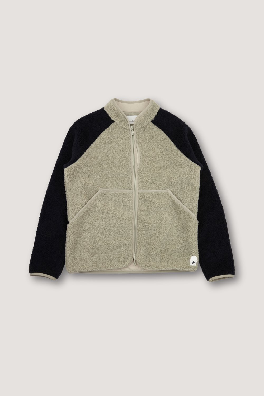 Sounder Himalayas Fleece Jacket, Ash Grey / Deep Navy · view 3 of 4