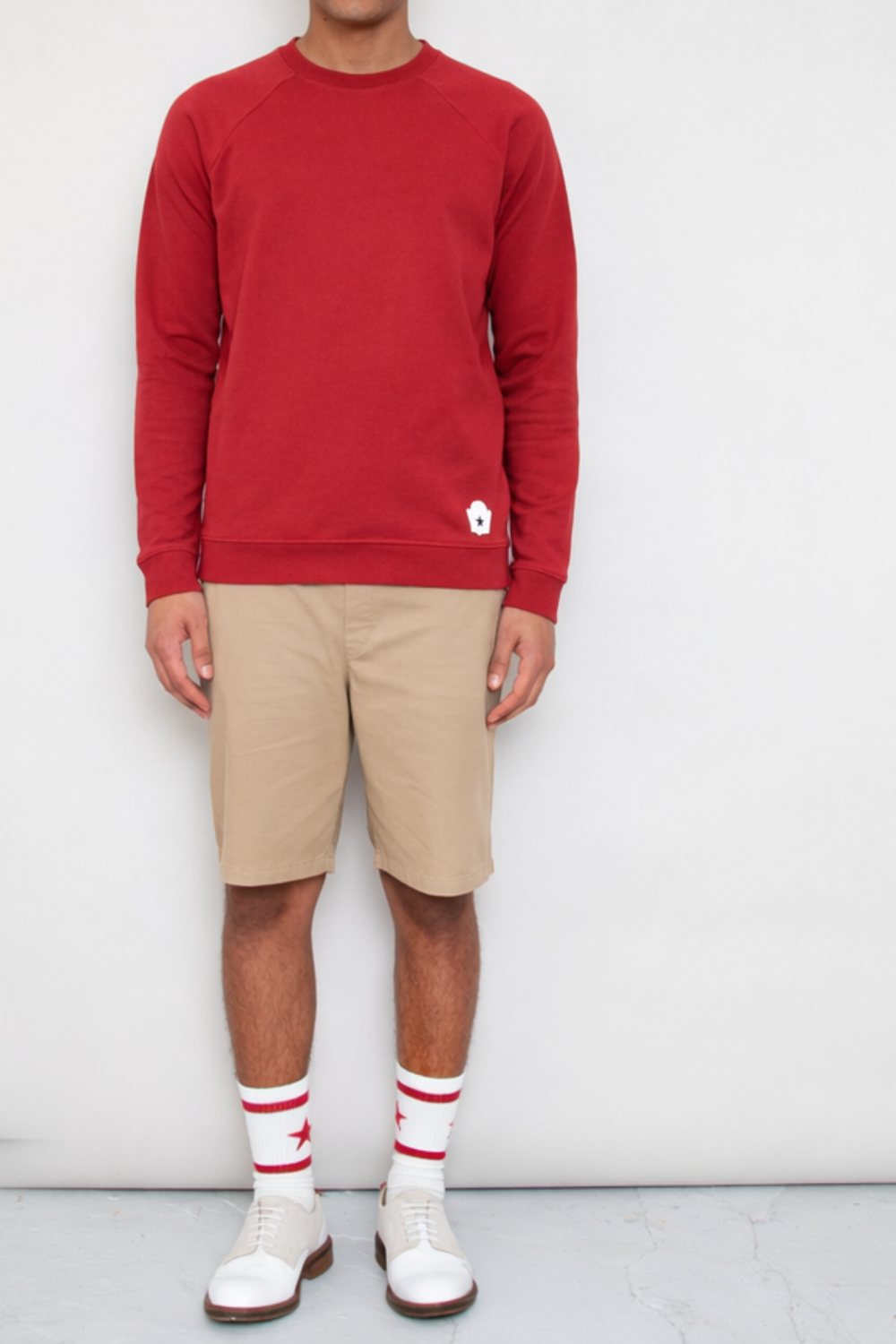 Sounder Raglan Star Sweat, Burgundy · view 1 of 4