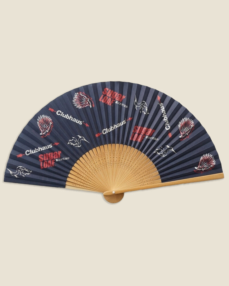 SSC x Clubhaus folding paper sensu fan