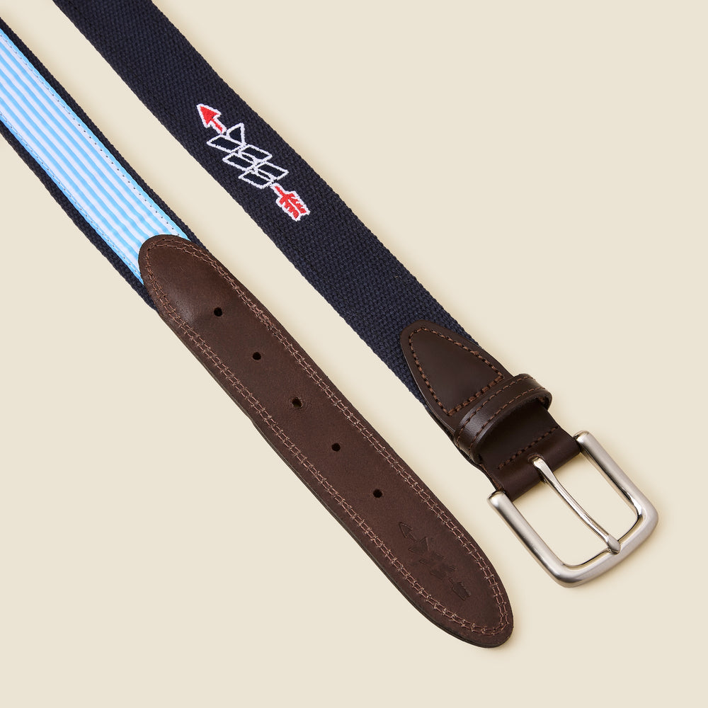 SSC Canvas Arrow Belt in navy