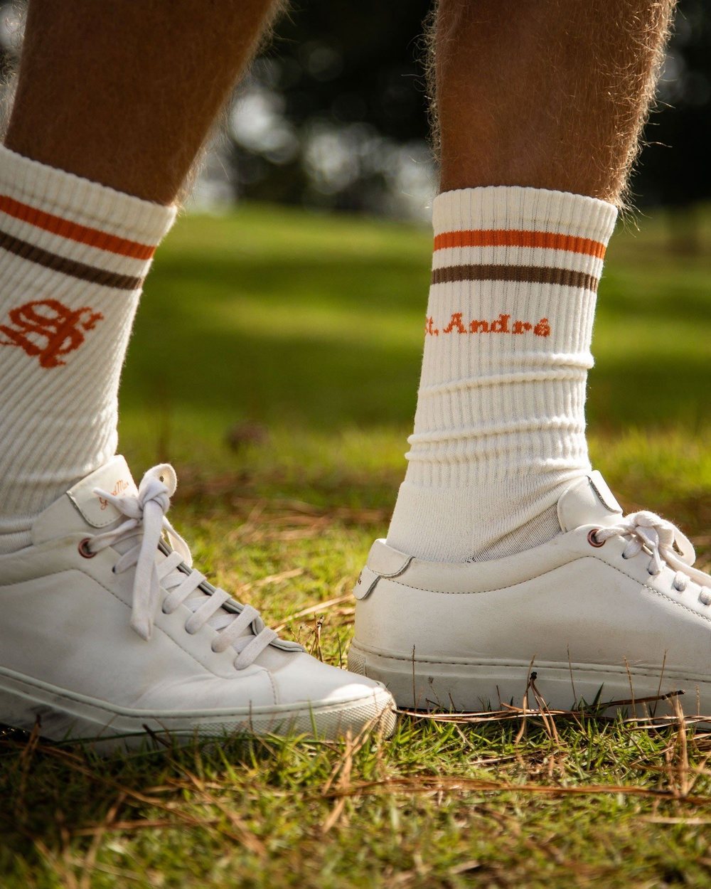 St. André Classy Lettermark Socks Undyed &middot; view 1 of 3