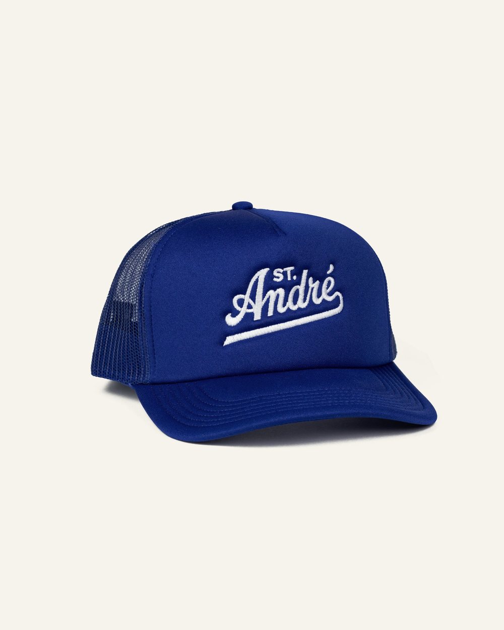 St. André Wordmark Trucker Hat Royal blue &middot; view 1 of 1