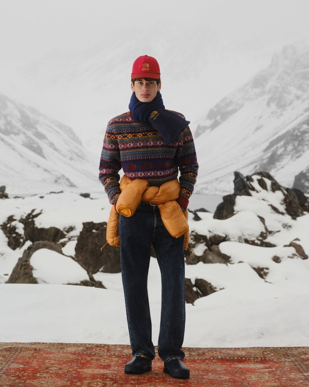 Aimé Leon Dore ALD / The North Face Fair Isle Knit Polo &middot; view 3 of 4