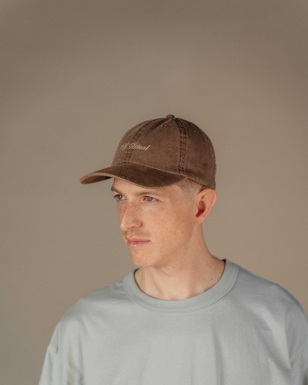 Odd Ritual Script Dad Cap [Brown] &middot; view 4 of 5