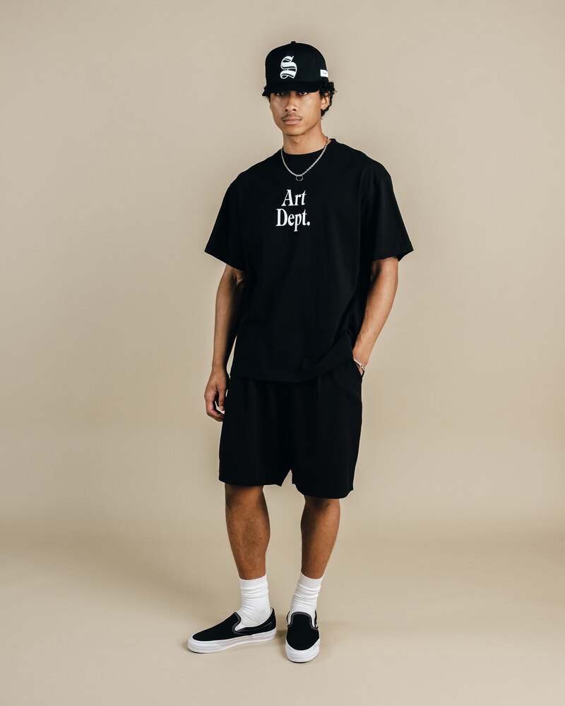 Students Golf Calculus Baggy Pleated Shorts — Black · view 4 of 4