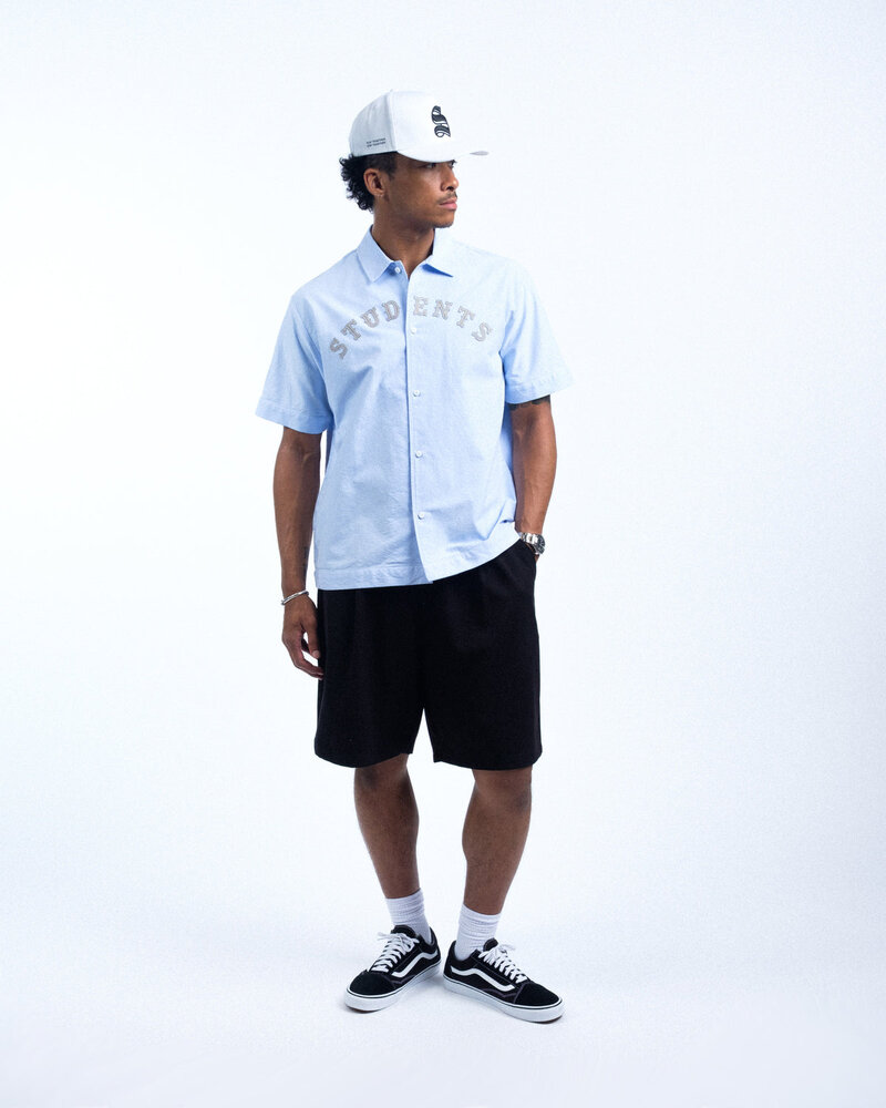 Students Golf Crescent S/S Button-up — Light Blue · view 1 of 4