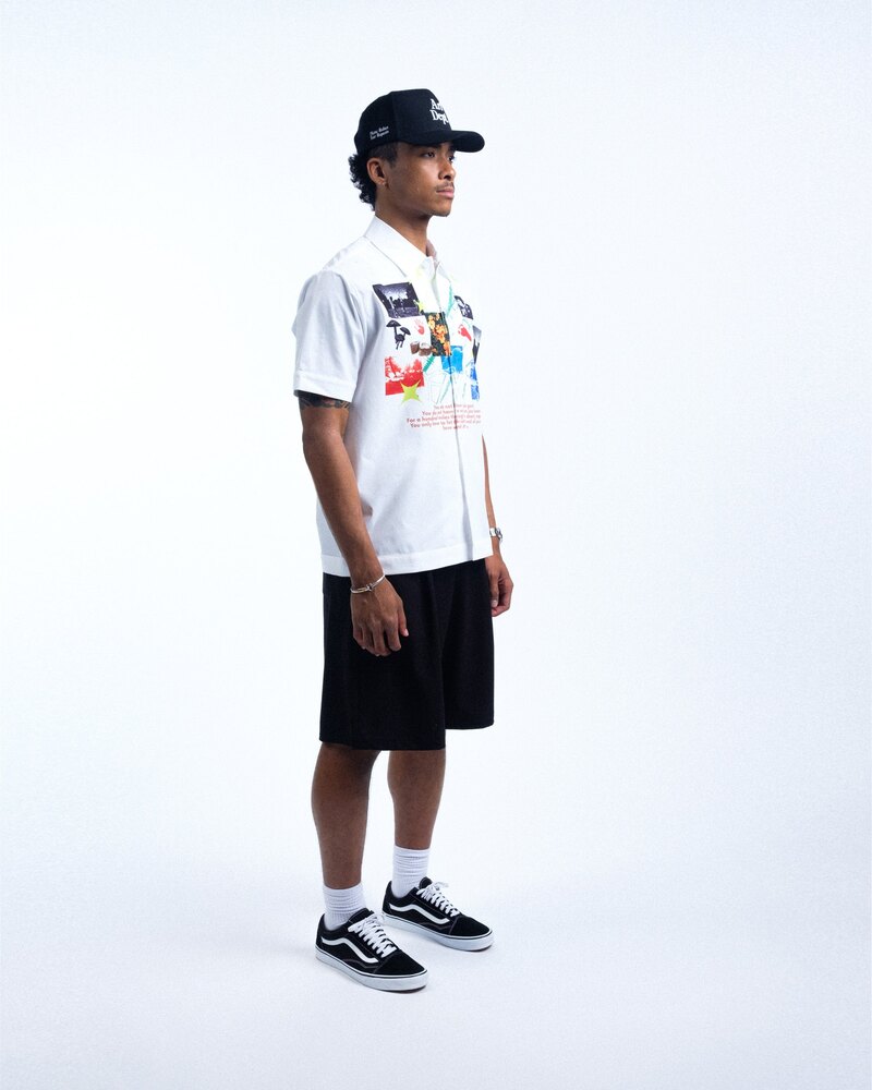Students Golf Walk S/S Button-up — White · view 2 of 4