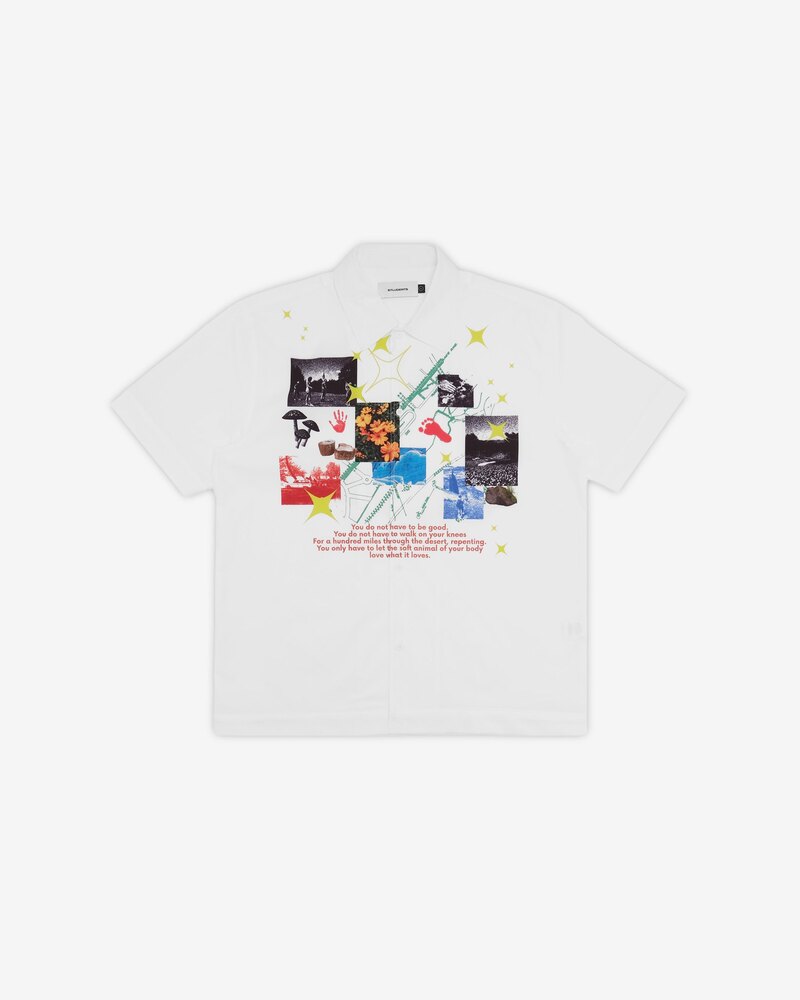 Students Golf Walk S/S Button-up — White · view 4 of 4