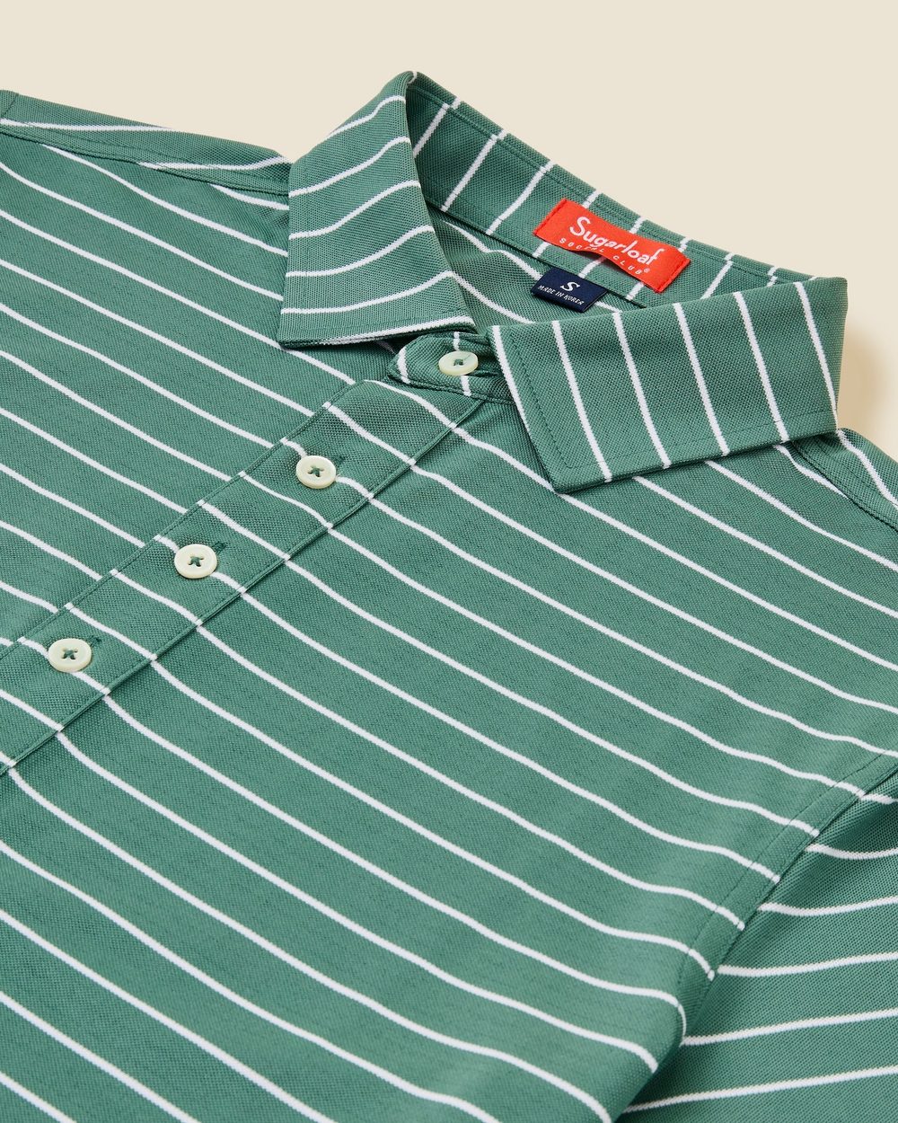 Sugarloaf The Club Stripe Polo Spruce Green · view 2 of 5