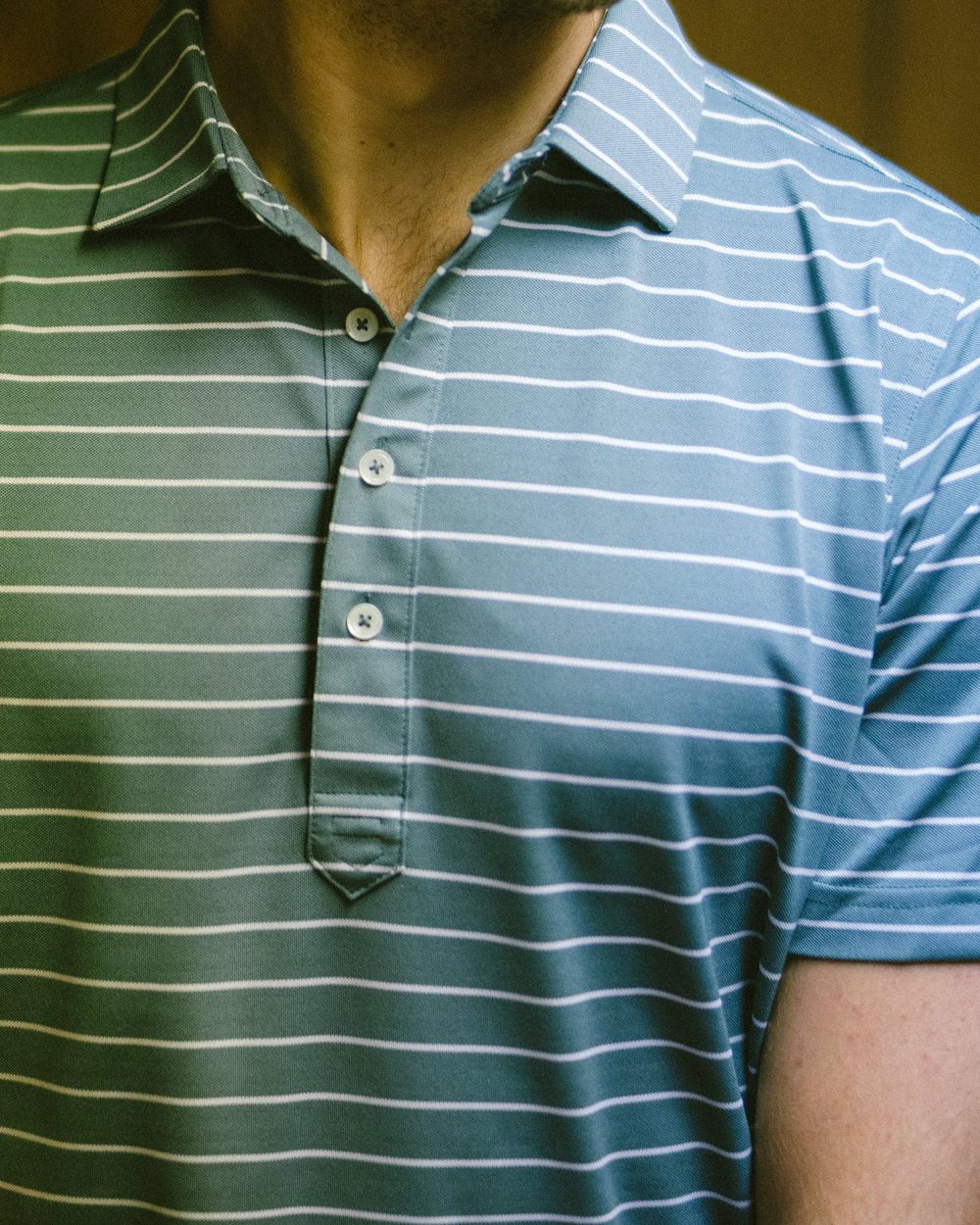 Sugarloaf The Club Stripe Polo Spruce Green · view 4 of 5
