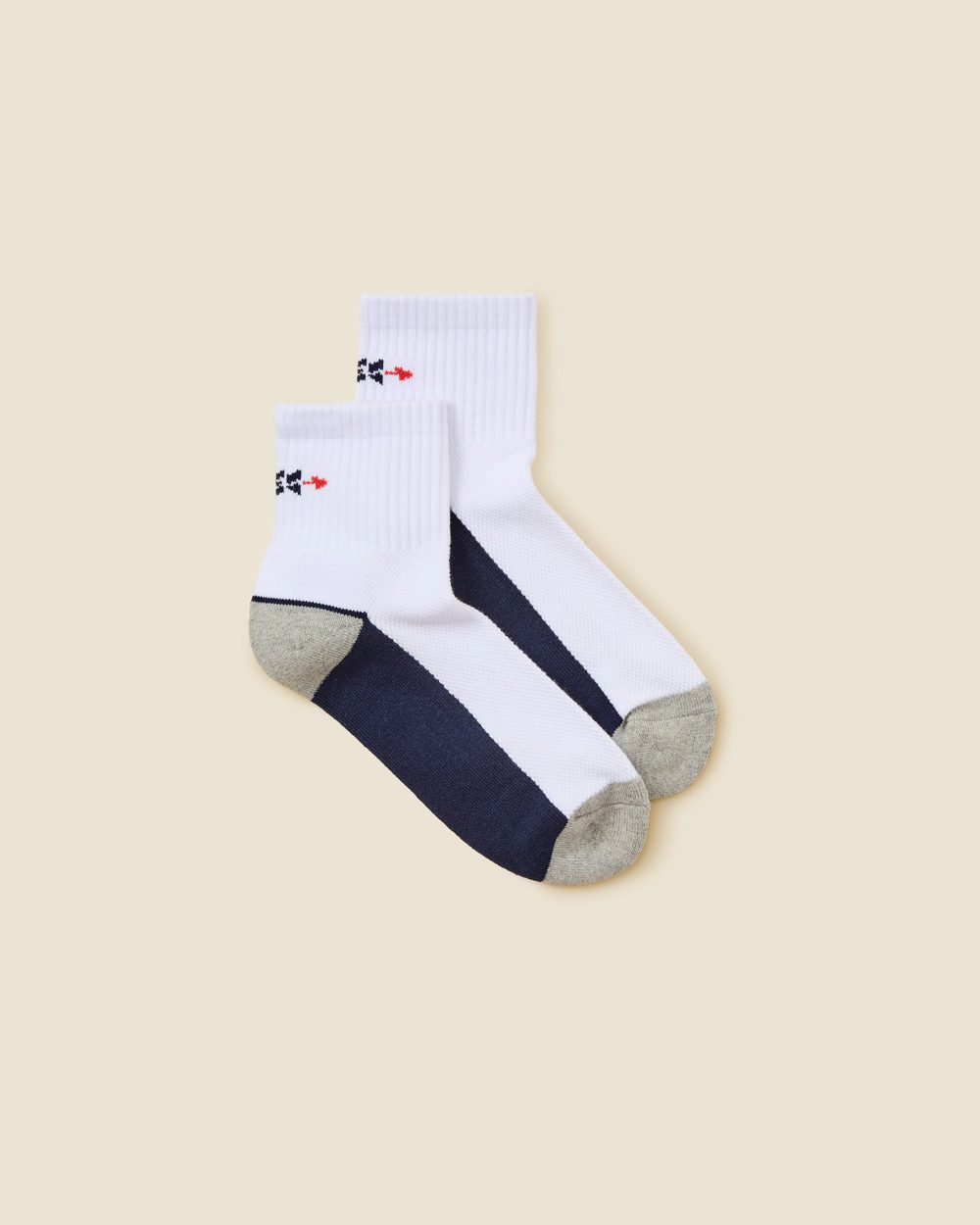 Sugarloaf Sleeve Socks, 3-Pack Grey, Navy & White · view 4 of 4
