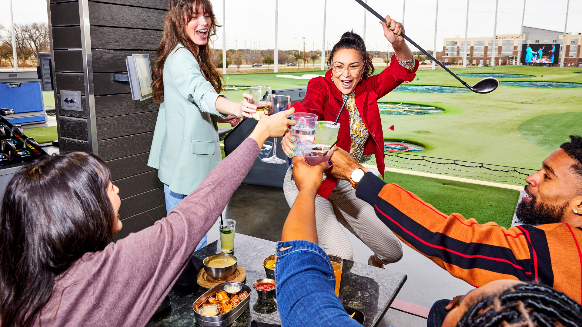 Topgolf Austin hitting bays