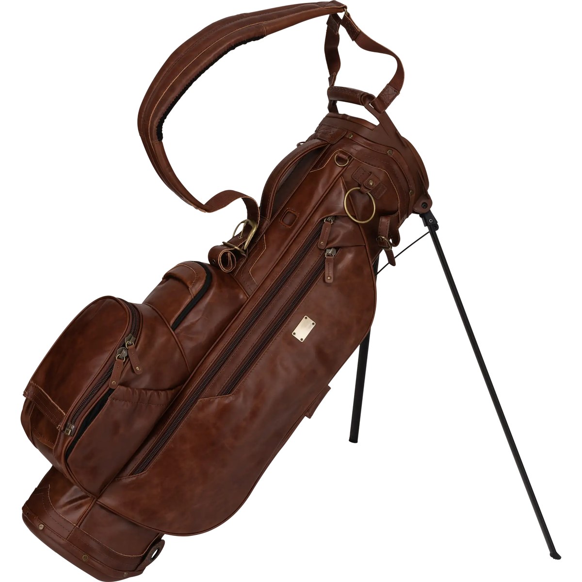 Sun Mountain Legacy Leather Stand Bag in full-grain leather