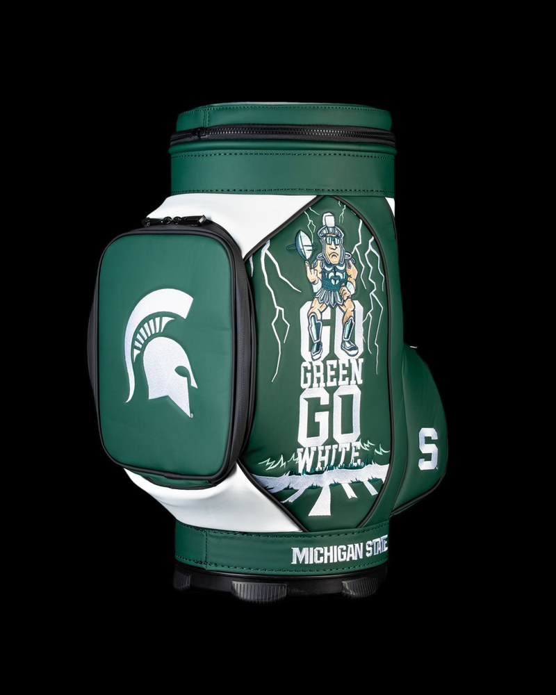 Swag Golf Michigan State Go Green Go White Den Caddy cooler