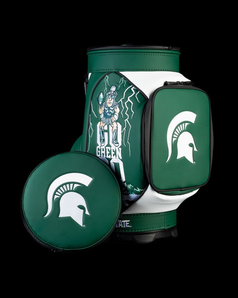 Swag Golf Michigan State Go Green Go White Den Caddy cooler