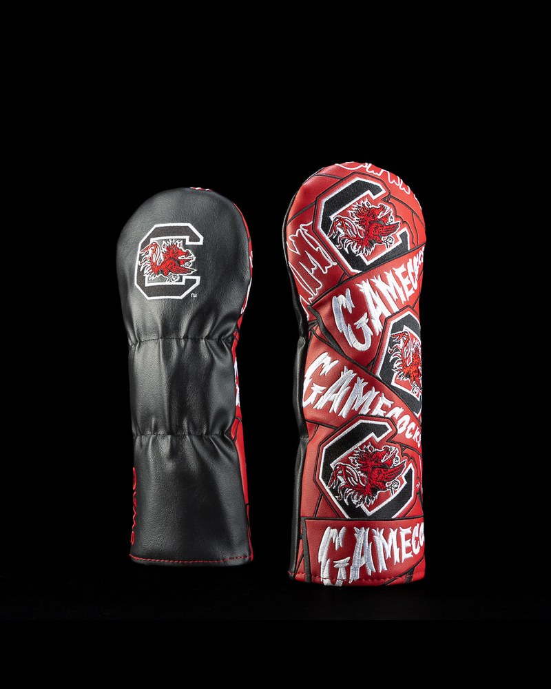 Swag Golf South Carolina Cocky fairway headcover in garnet and black