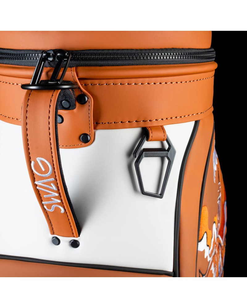Swag Golf Texas Longhorns Hook 'Em Den Caddy cooler shaped like a miniature tour bag