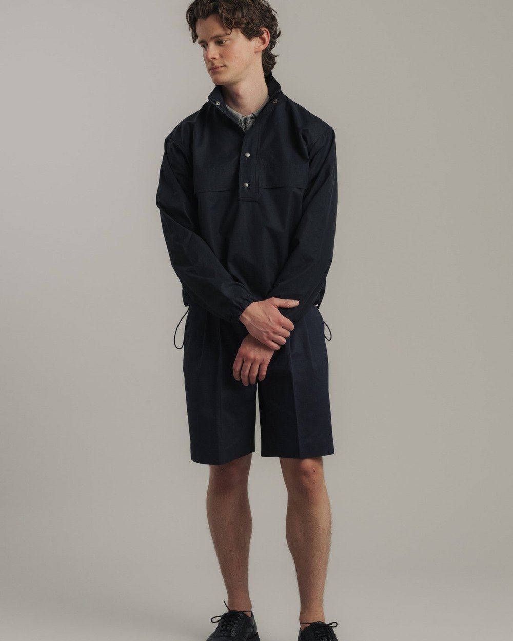 Late Nine Quarter Zip Windbreaker, Navy · view 2 of 4
