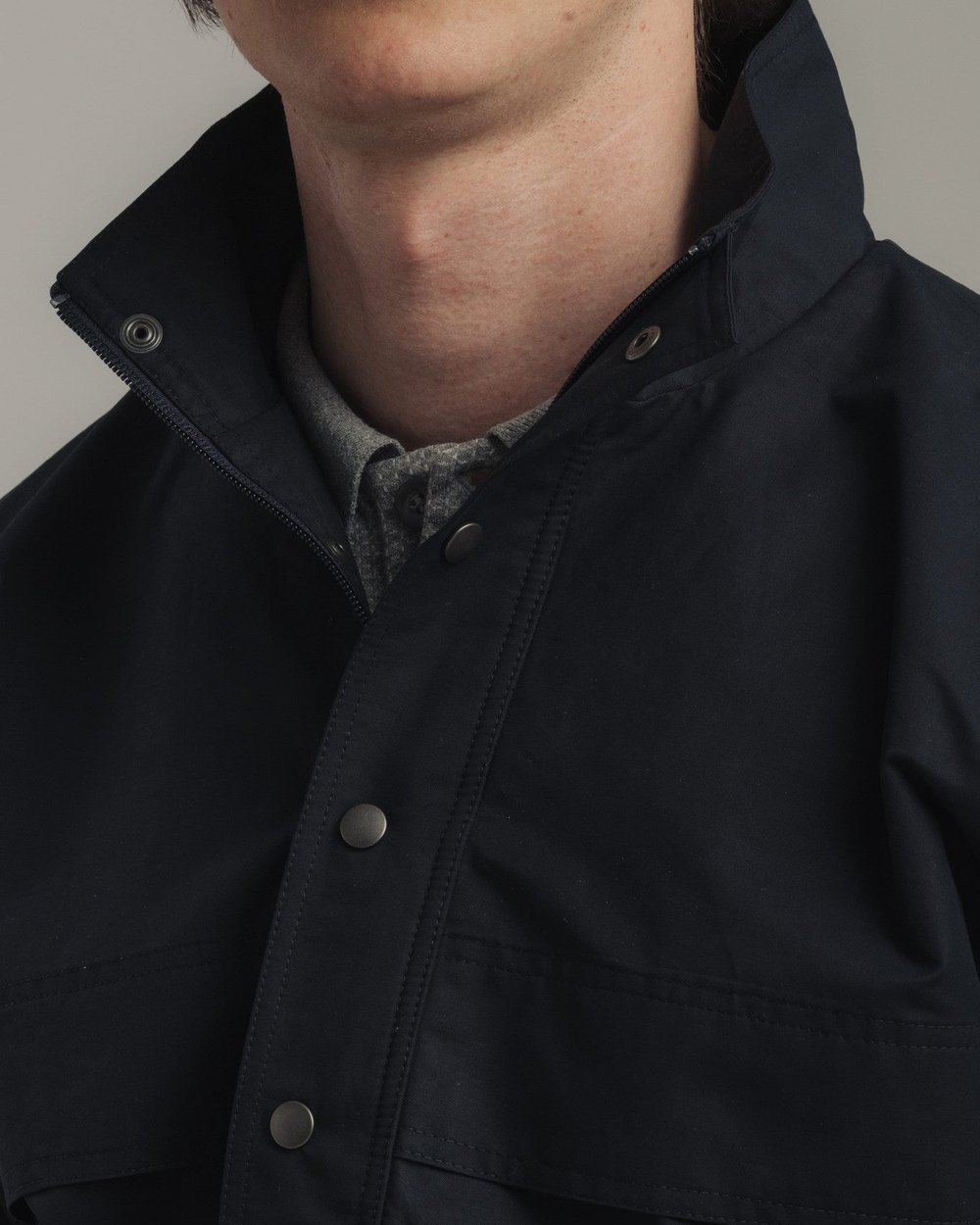Late Nine Quarter Zip Windbreaker, Navy · view 3 of 4
