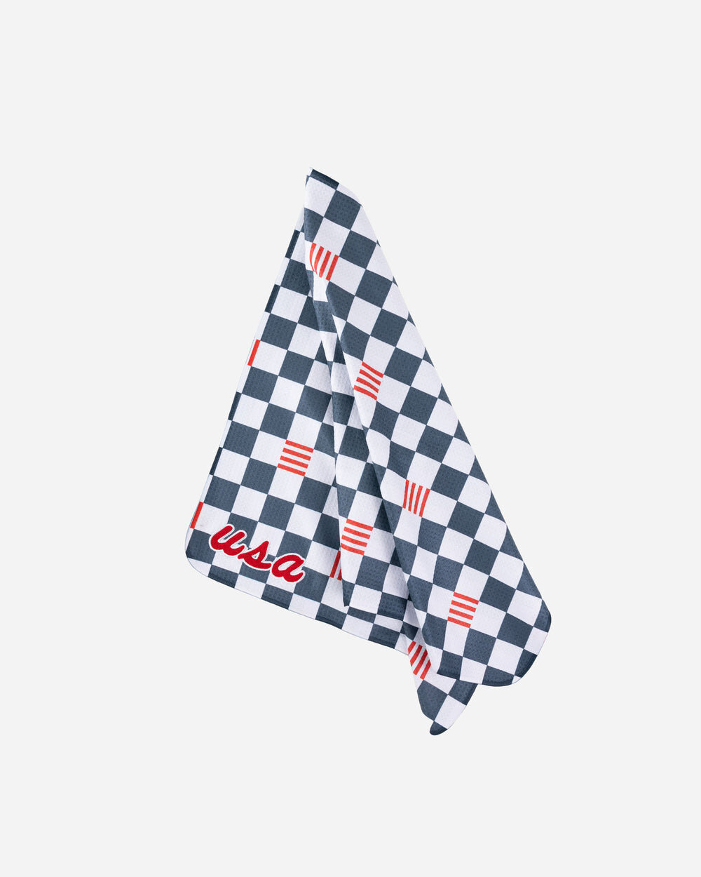 Bad Birdie — USA Speedway Golf Towel Americana racing print