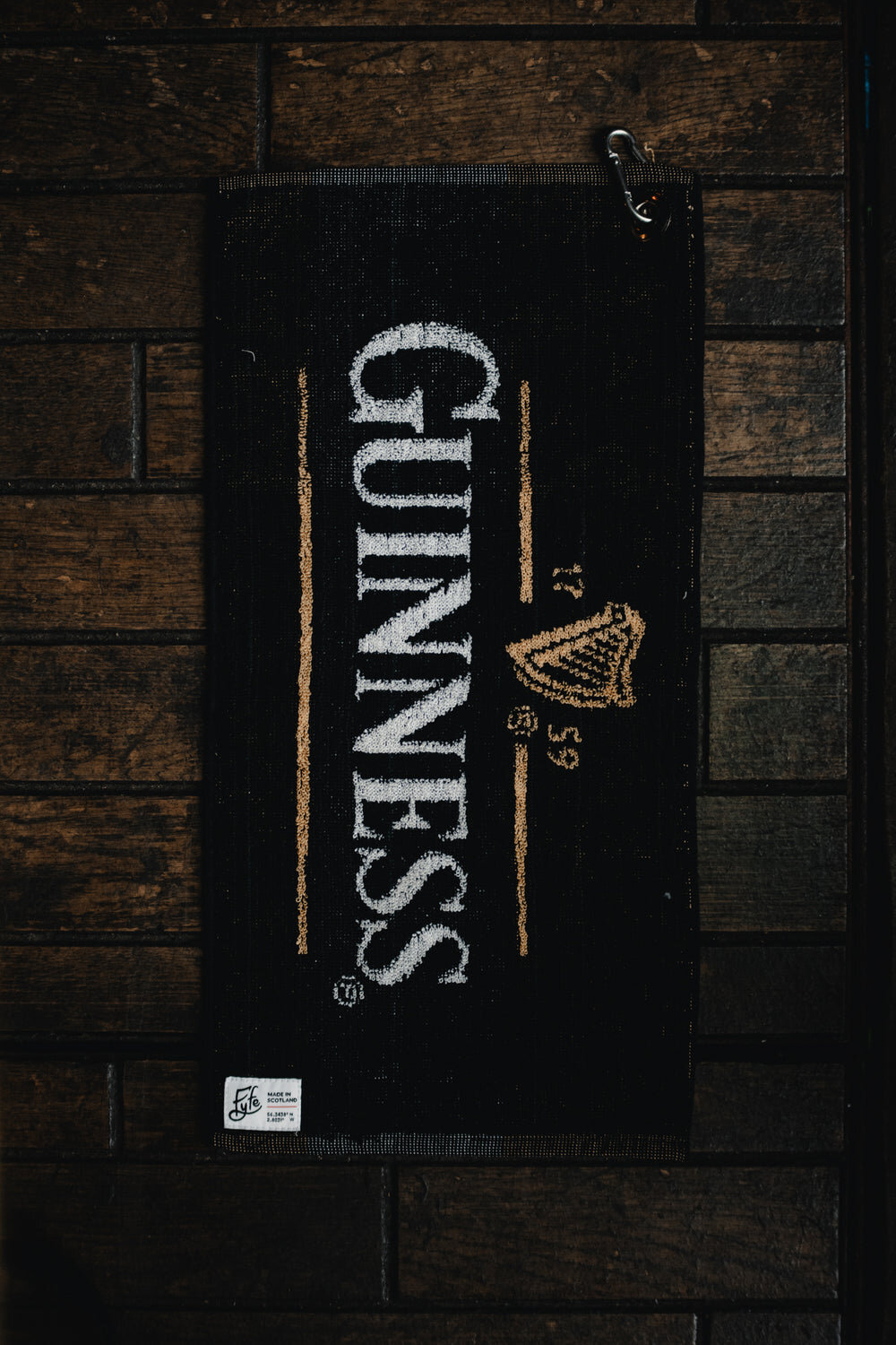 Fyfe Golf — Guinness Golf Towel repurposed vintage bar towel