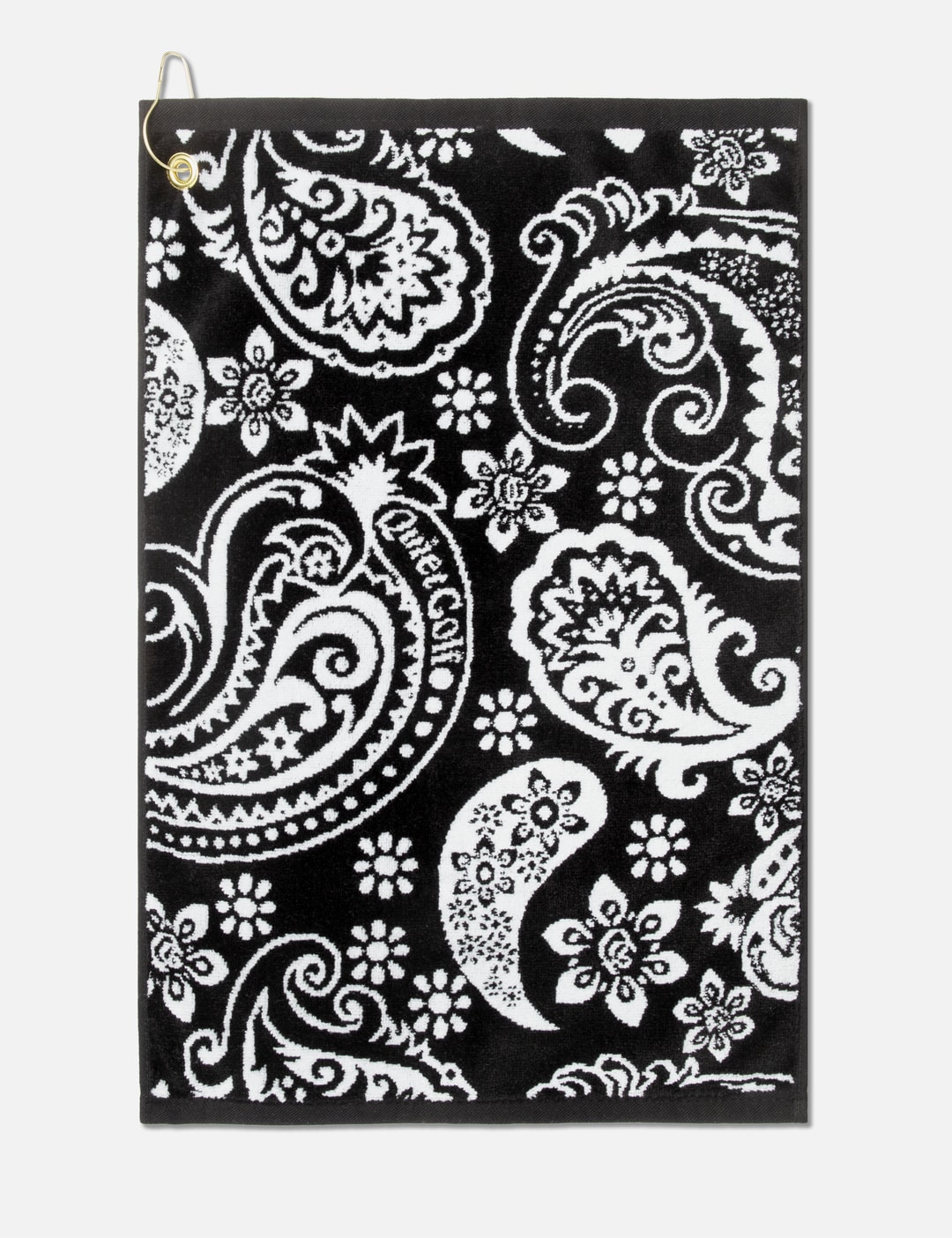 Quiet Golf — QG Paisley Golf Towel in navy