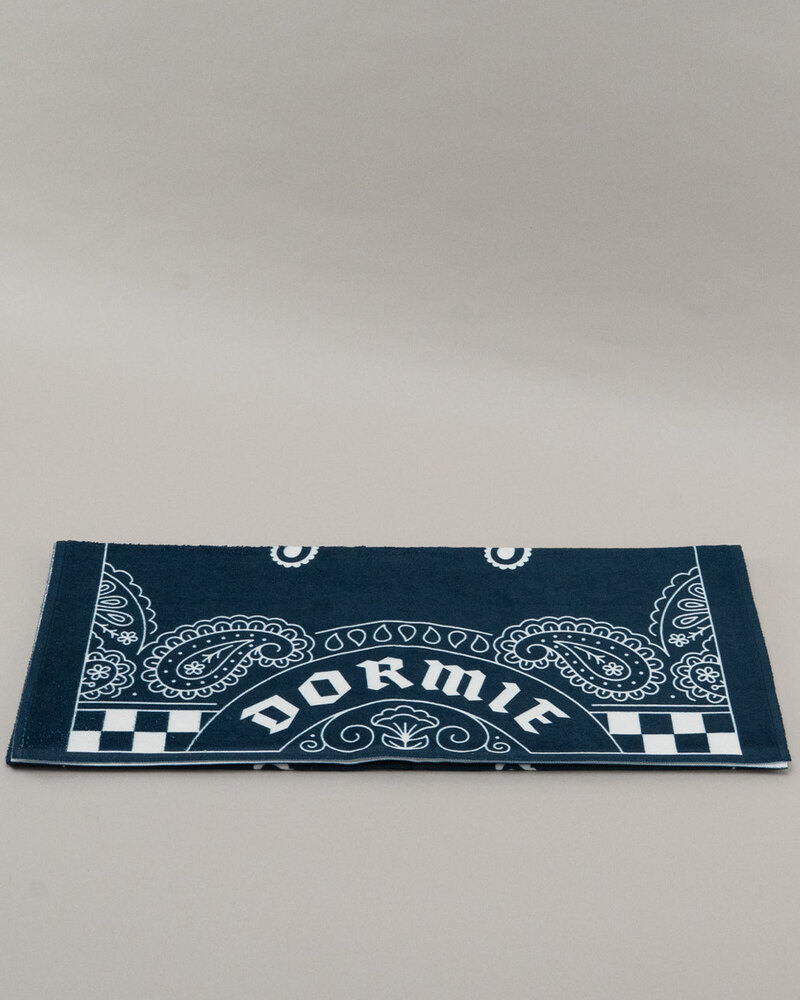 Dormie Workshop Paisley Towel · Navy — view 1 of 2
