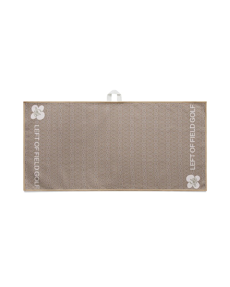 Left of Field Flower Golf Towel · Brown — view 1 of 1