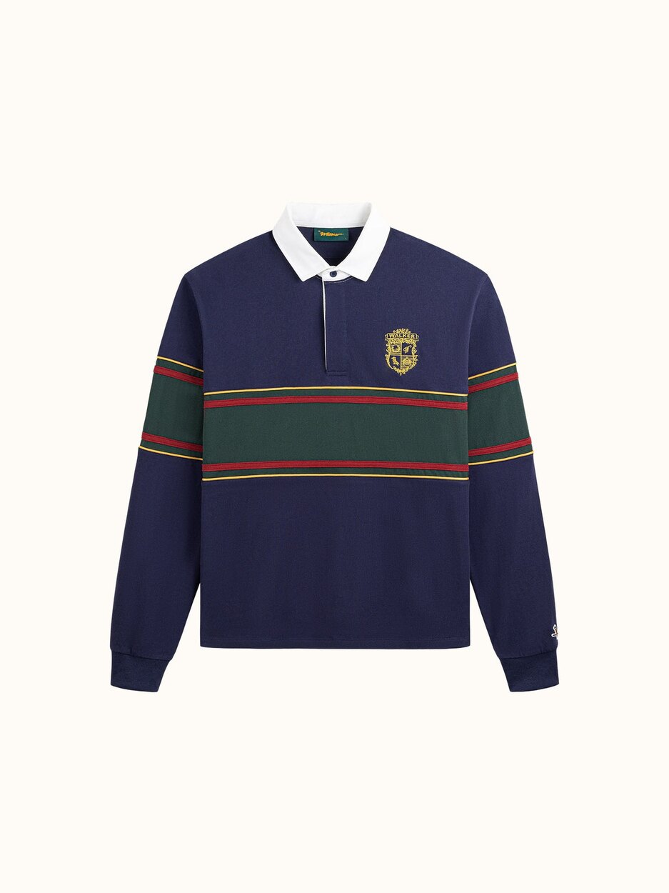 Crest Rugby Polo Navy / Forest Walker Golf Things polo