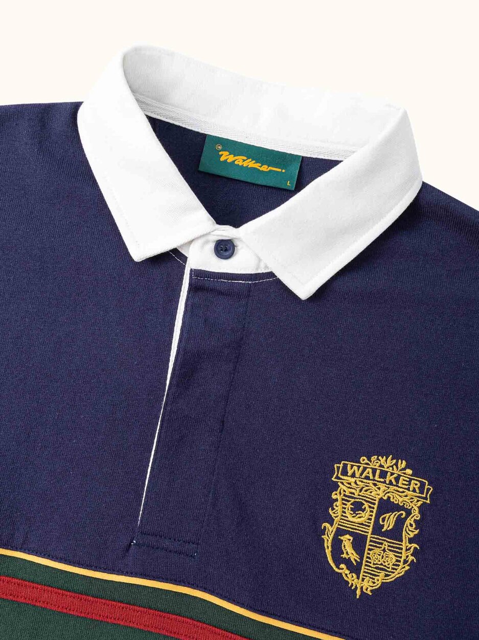 Crest Rugby Polo Navy / Forest Walker Golf Things polo