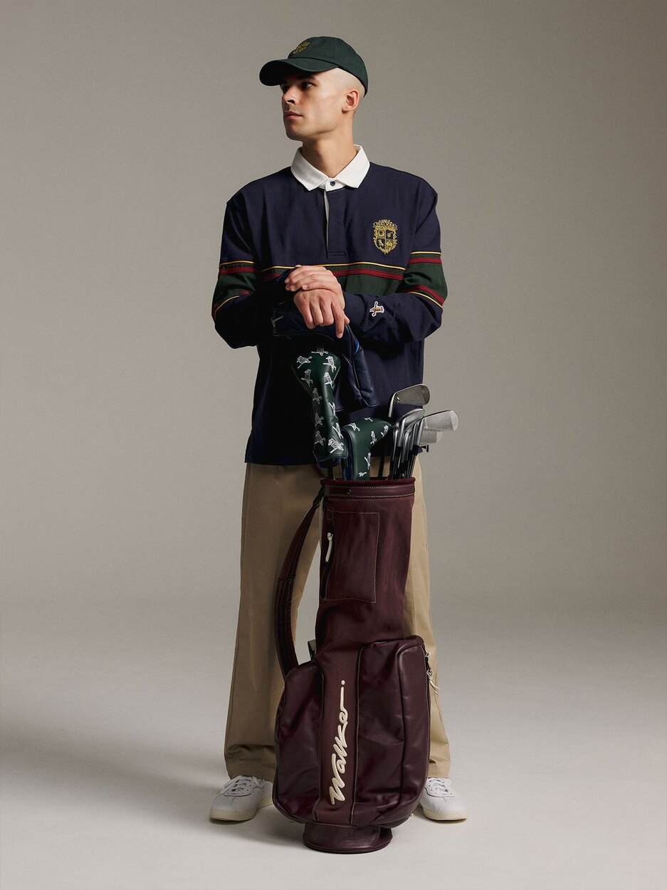 Crest Rugby Polo Navy / Forest Walker Golf Things polo