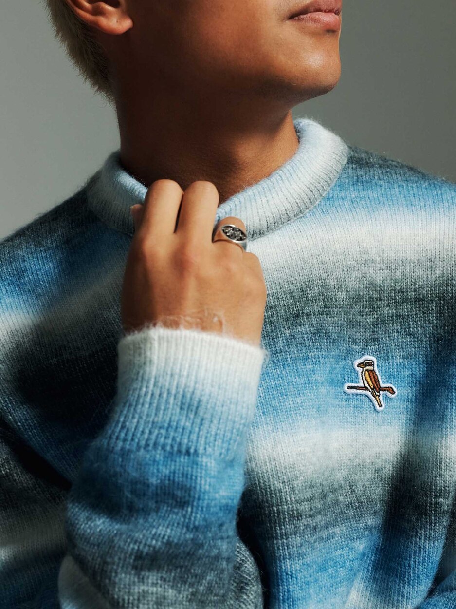 Gold Label Stripe Knit Indigo Walker Golf Things unclassified