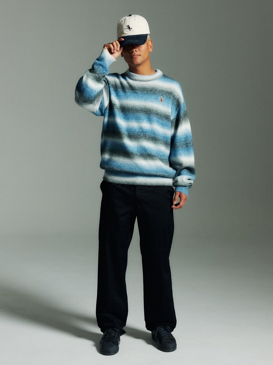 Gold Label Stripe Knit Indigo Walker Golf Things unclassified
