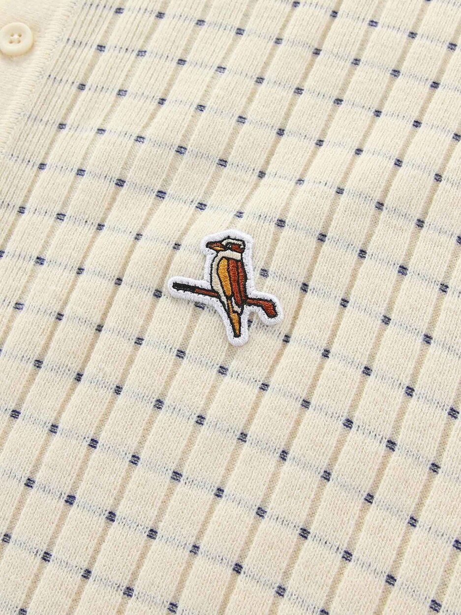 Knicked Knit Polo White Walker Golf Things polo