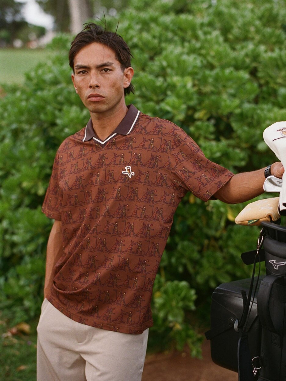 Knockout V Polo Maple Walker Golf Things polo