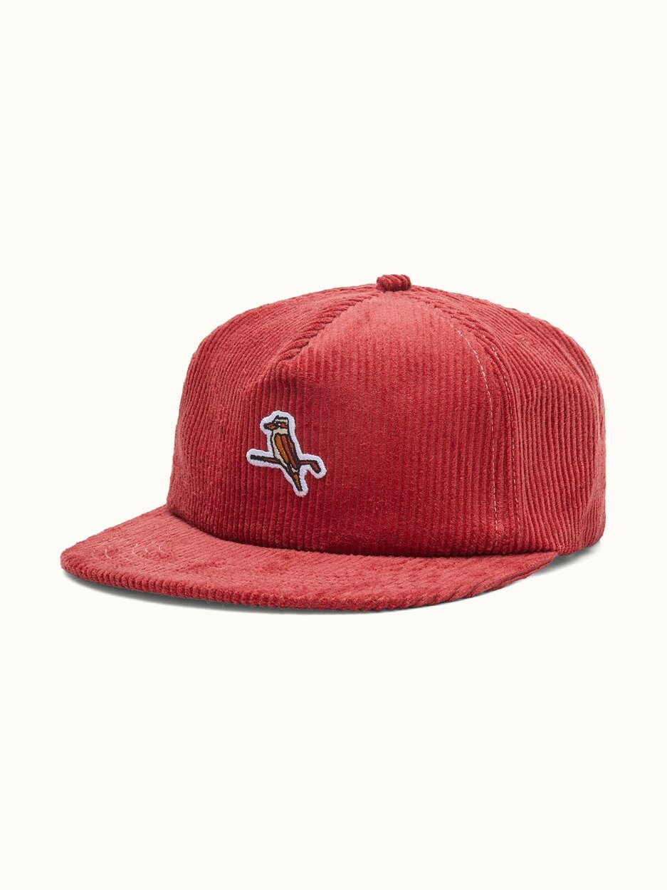 Kooka Mid Box Cap Red Corduroy Walker Golf Things unclassified