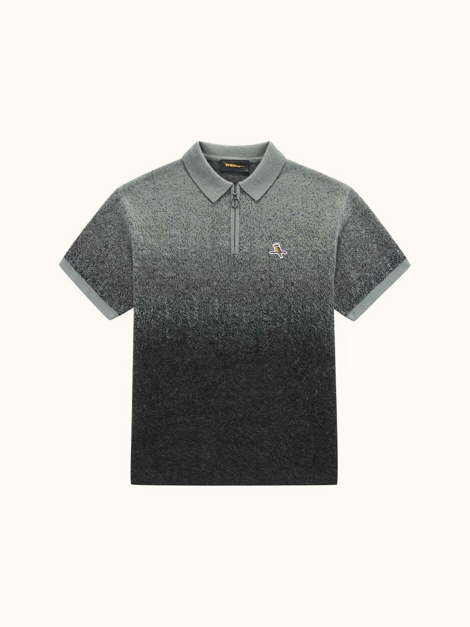 Ombre Knit Polo Charcoal Walker Golf Things polo