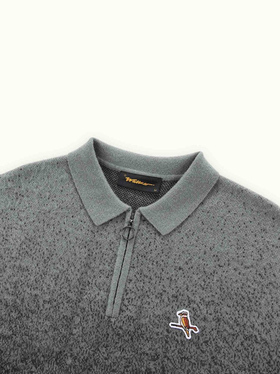 Ombre Knit Polo Charcoal Walker Golf Things polo