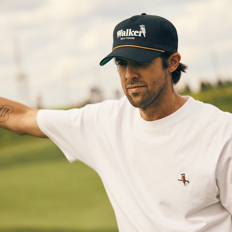 Walker cap and tee, Kooka embroidered at the chest &mdash; @walkergolfthings