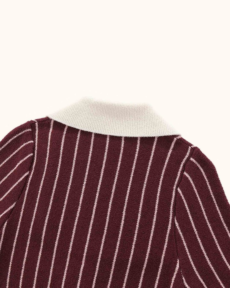 Walker Golf Womens Riviera Knit Polo - Maroon / Pink - $149.95 · view 4 of 4